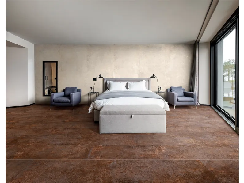 Piastrelle in gres porcellanato effetto metallico Metal di Tagina