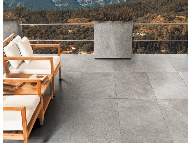 Piastrelle effetto pietra in gres adatte anche per uso esterno Pietra Regale di Tagina