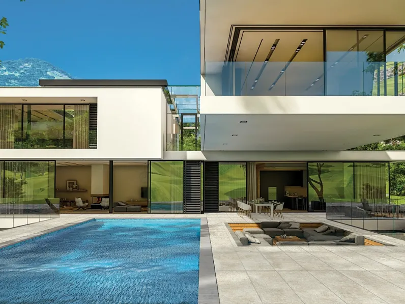 Piastrelle in gres porcellanato effetto pietra adatte per uso esterno Umbria Antica Outdoor di Tagina