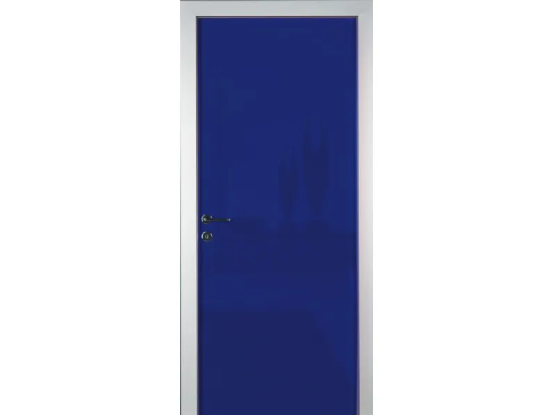 Porta per interni Aluminium battente in laccato poliestere con profilo in alluminio di Effebiquattro