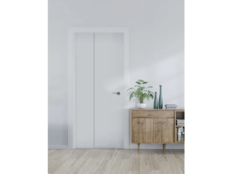 Porta per interni Ante Pieghevoli Tria in laccato Bianco di Ideal Door