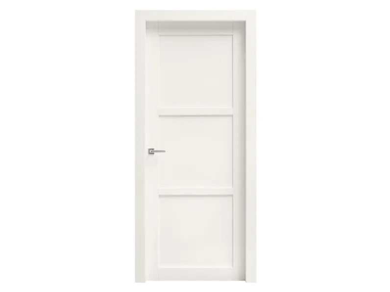 Porta per interni Elisa 3 in laccato Bianco di Ideal Door