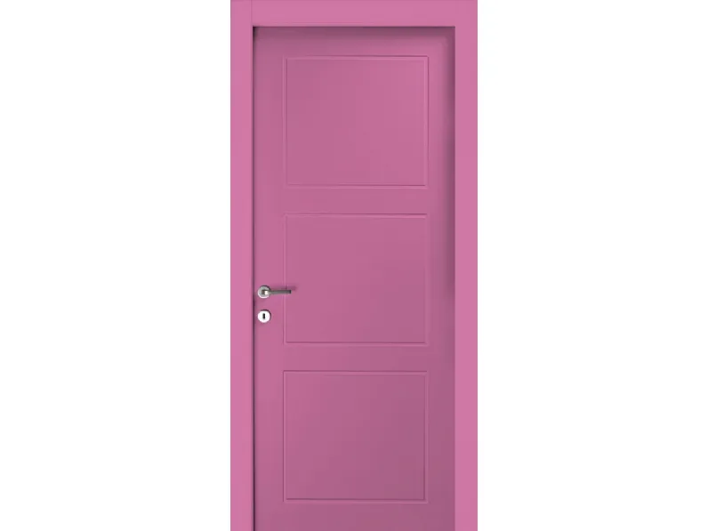 Porta per interni Graffiti battente in laccato Rosa di Effebiquattro