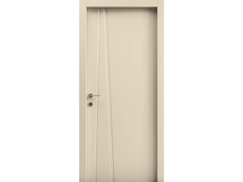 Porta per interni Graffiti battente Bianco Perla pantografata di Effebiquattro