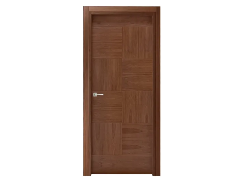 Porta per interni Incisa Dama in legno di Mogano Sapelli di Ideal Door