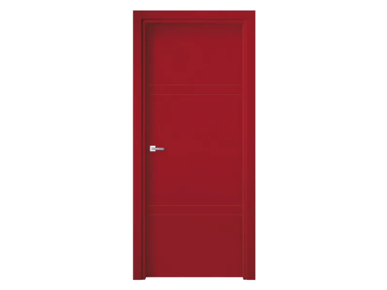 Porta per interni Soffio Grecale in laccato Rosso di Ideal Door