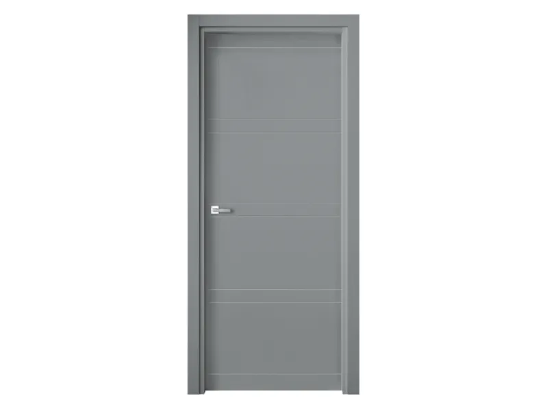 Porta per interni Soffio Levante in laccato Grigio di Ideal Door