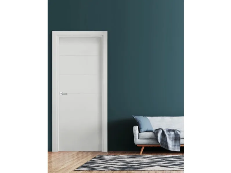 Porta per interni Soffio Maestrale in laccato Bianco di Ideal Door