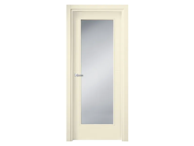 Porta per interni Soffio Ostro in laccato con vetro satinato di Ideal Door