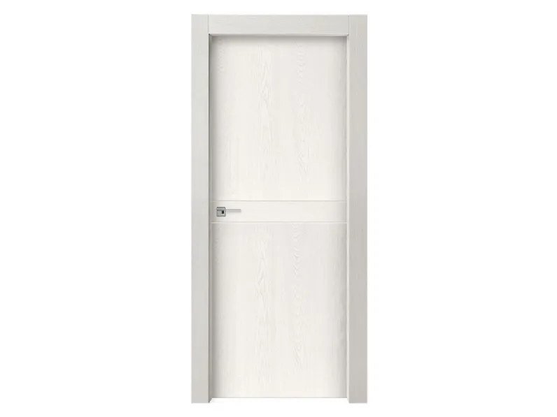 Porta per interni Incisa Graffio in legno di frassino laccato di Ideal Door