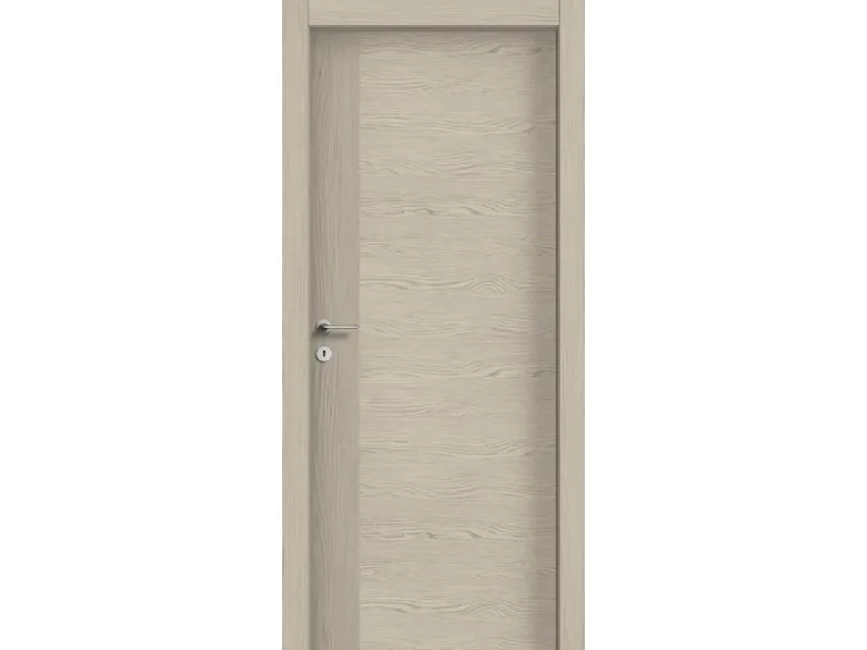 Porta per interni Newport Strip battente in legno Canapa di Effebiquattro