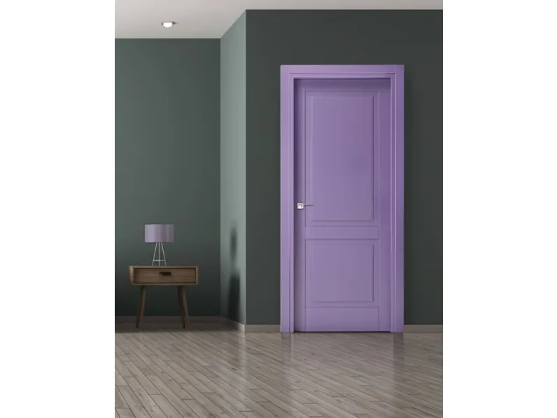 Porta per interni Pantografati 6/P NY in legno laccato di Ideal Door