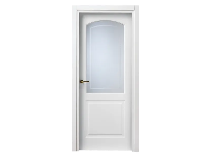 Porta per interni Pantografati Classici 6/A P in laccato con vetro satinato di Ideal Door