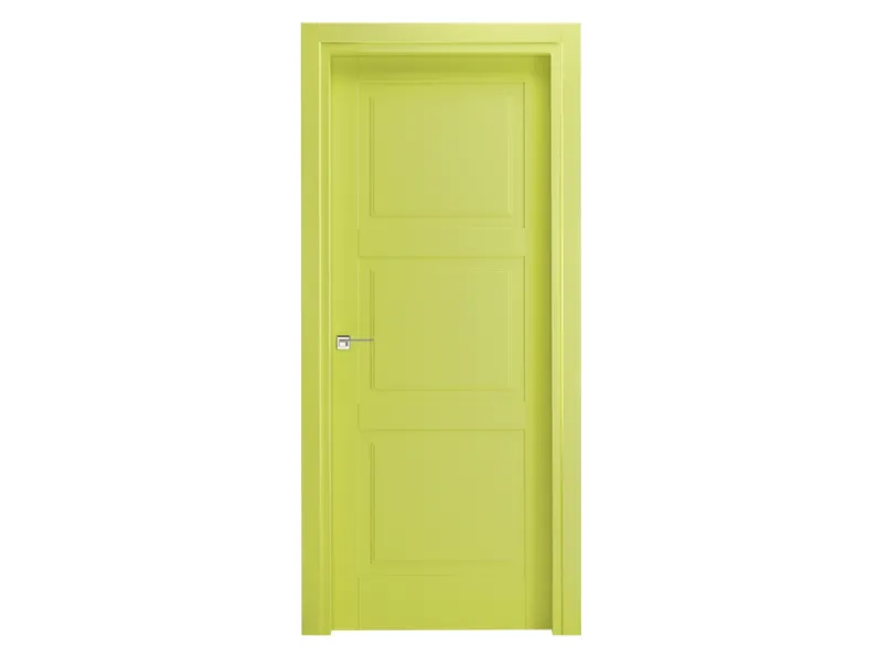 Porta per interni Pantografati New York 3/P NY in laccato Verde di Ideal Door