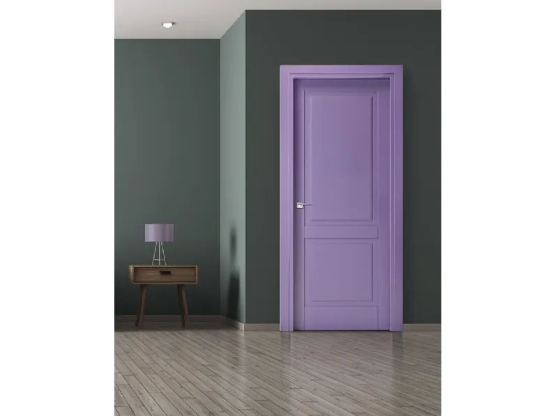 Porta per interni Pantografati New York 6/P NY in laccato Viola di Ideal Door