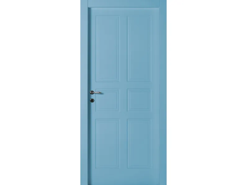 Porta per interni Ri Tratto battente in laccato Azzurro di Effebiquattro