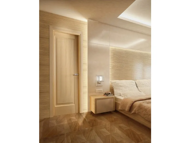 Porta per interni Stile Veneto 1/SV2 in legno di abete finitura miele di Ideal Door
