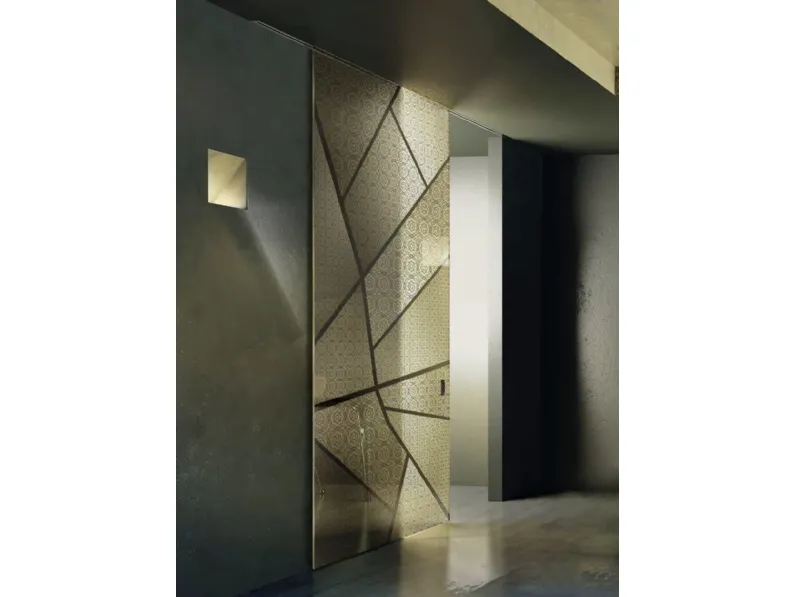 Porta per interni Vitra Scorrevole esterno muro in Vetro satinato Sonetto di Henry Glass