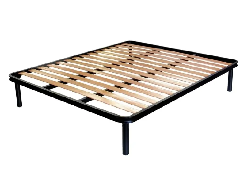 Rete Magnum con telaio in ferro e doghe piane in Faggio di Florentiabed