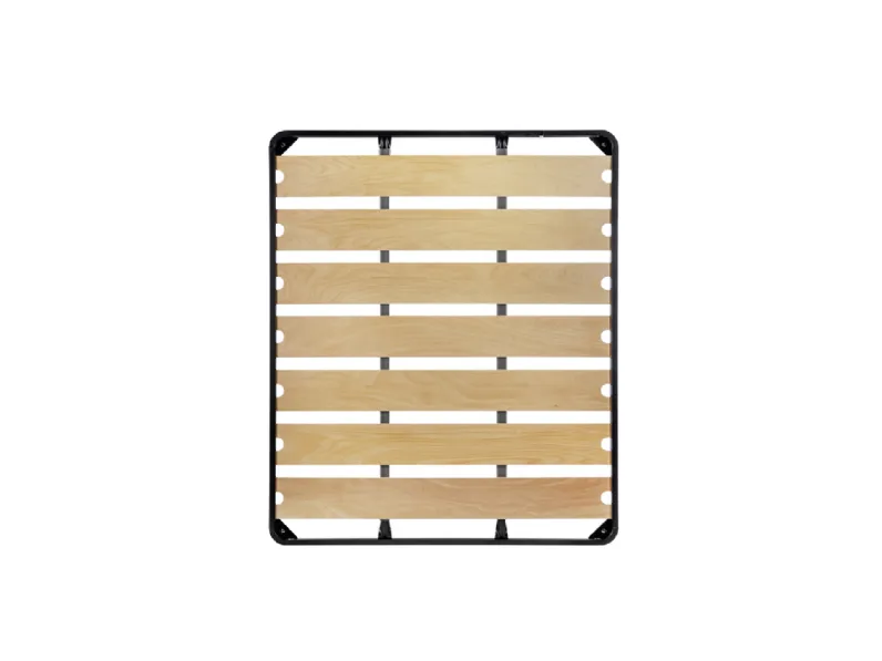 Rete con telaio in acciaio e doghe in faggio Wide di Rimar