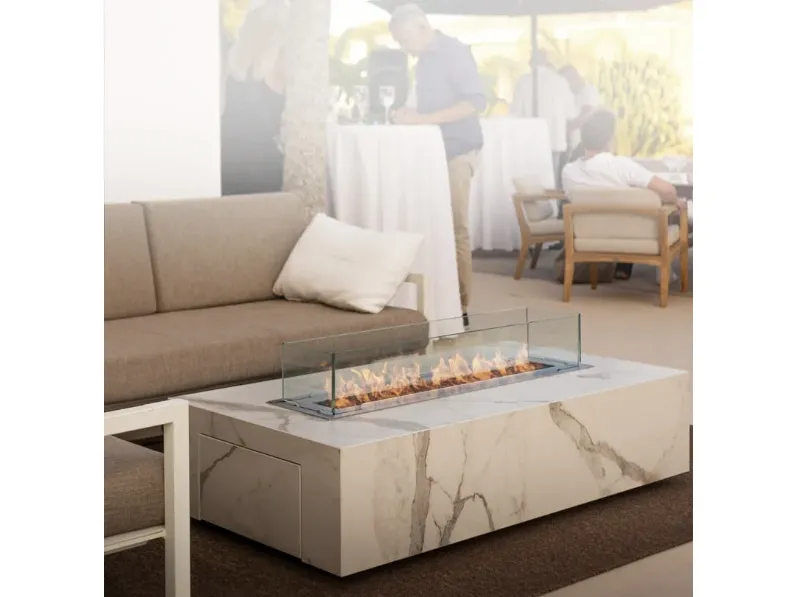 Caminetto a bioetanolo Cabo Table di Planika