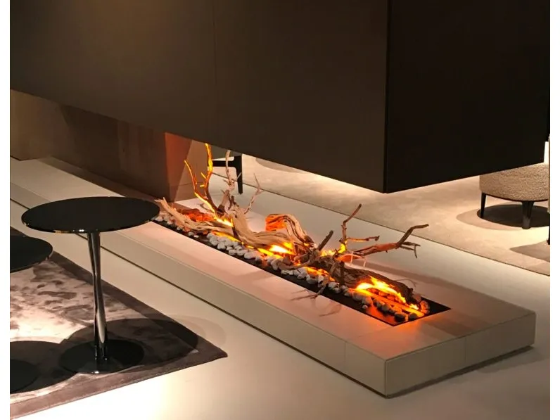 Camino elettrico ad acqua Brace Metal di Maisonfire