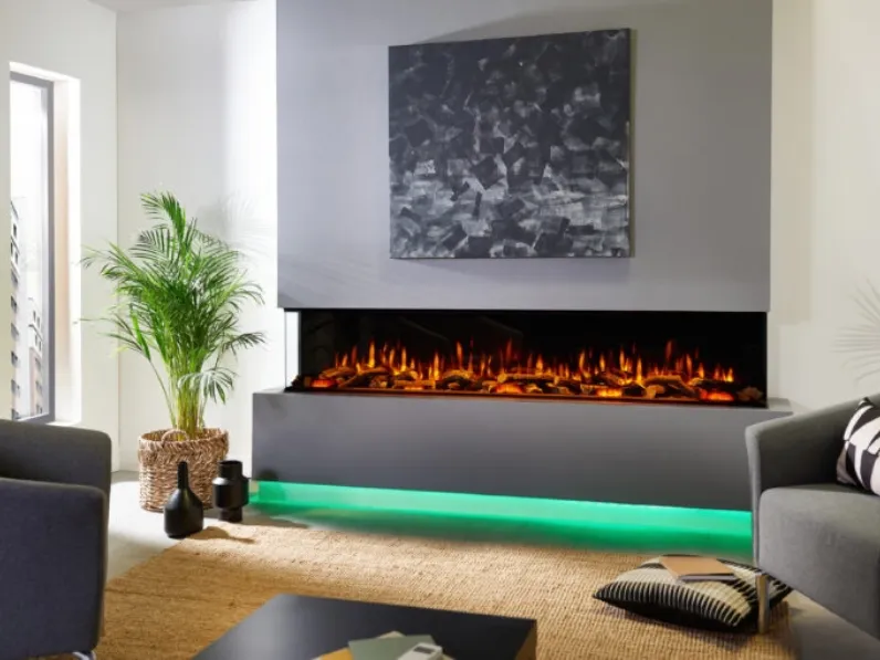 Camino elettrico a led Lepiaki di Maisonfire