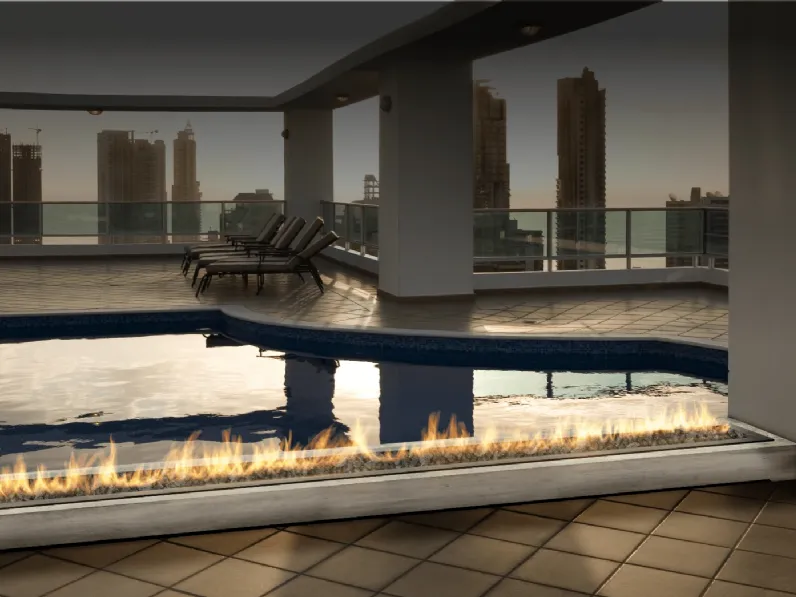 Caminetto a gas per esterno Galaxy Burner di Planika