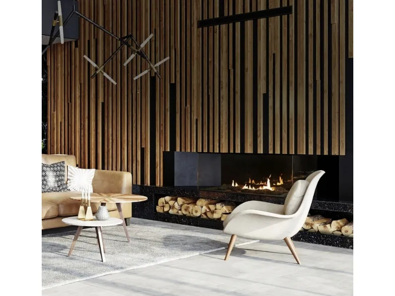 Caminetto a bioetanolo chiuso con vetro Panorama di Planika