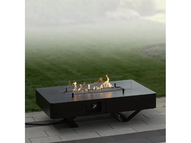 Caminetto per esterni a gas Rio Table di Planika