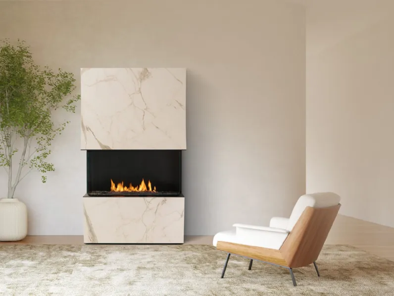 Caminetto a bioetanolo Stone di Planika