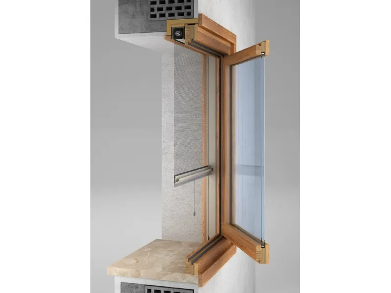 Zanzariera ad incasso per finestre India a scorrimento verticale di Bettio