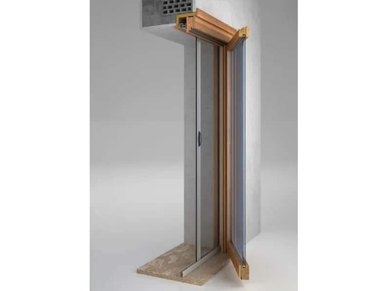 Zanzariera per porte con chiusura magnetica a incasso Kappa di Bettio