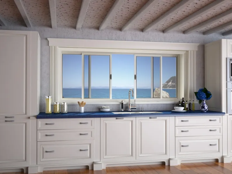 Zanzariera per finestre a pannelli scorrevoli Laura di Bettio