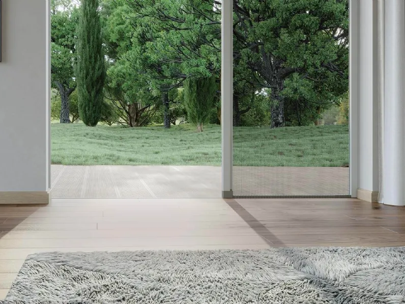 Zanzariera Soglia Bassa con Carro di Pronema