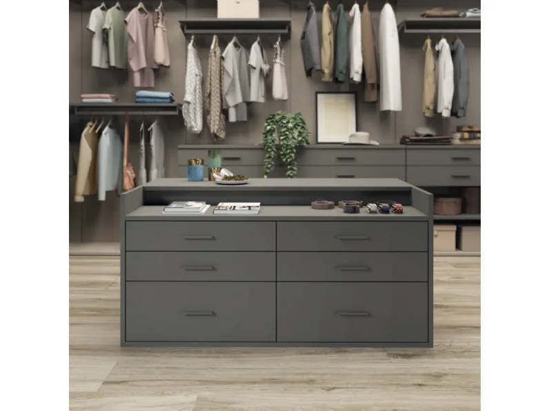 428 Cabina Armadio Rail System Corda e Grafite di Ime Arredamenti