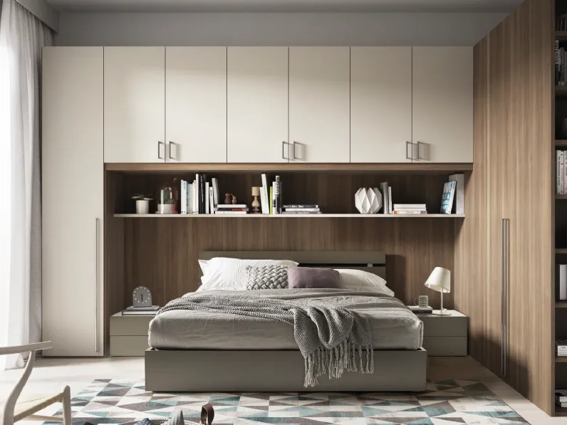 Armadio a ponte 430 Rovere Tabacco e Corda di Ime Arredamenti