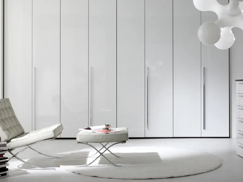 Armadio con ante battenti 432 Bianco Lucido di Ime Arredamenti