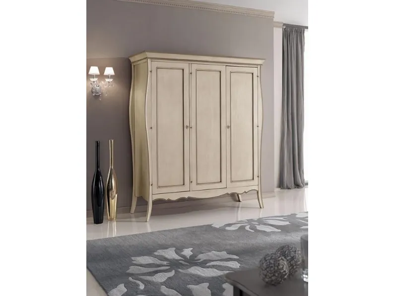 Armadio in legno classico a 3 ante battenti 492-A di Zanini