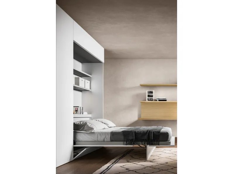 Armadio battente Alterna SM2011 con modulo letto di Zalf