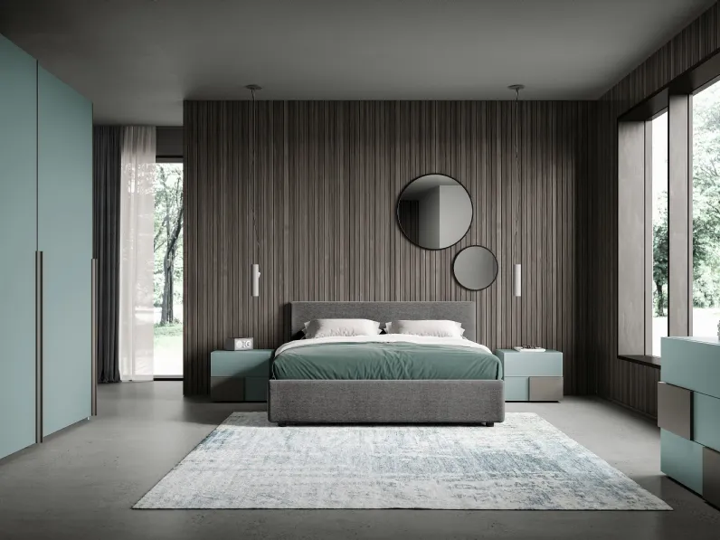 Armadio Ardecò Forma Giada in laccato opaco di Spagnol Mobili