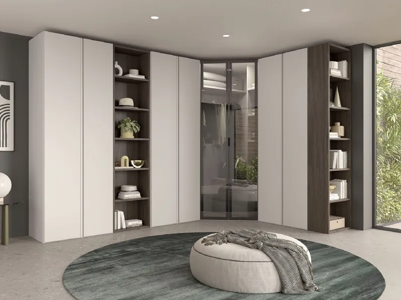 Armadio Angolare 02 con ante battenti di Felver