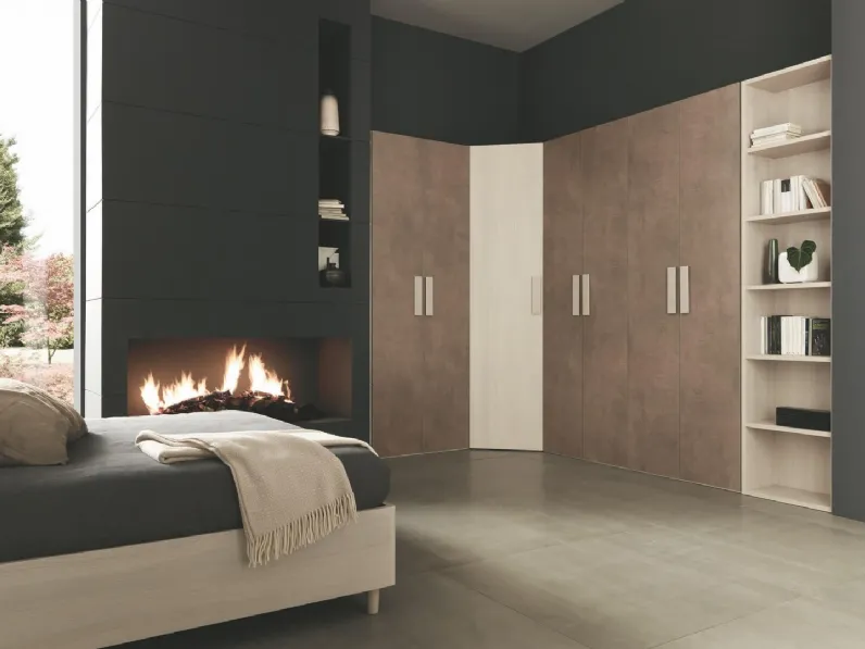 Armadio Angolare 07 con ante battenti di Felver