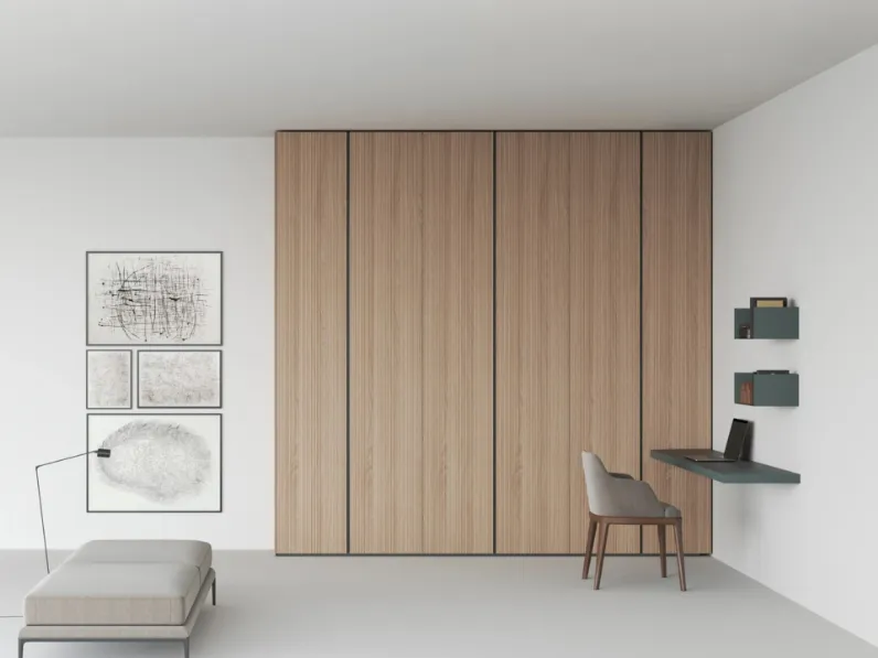 Armadio Freedhome Angolo Cieco in rovere canneté di Caccaro