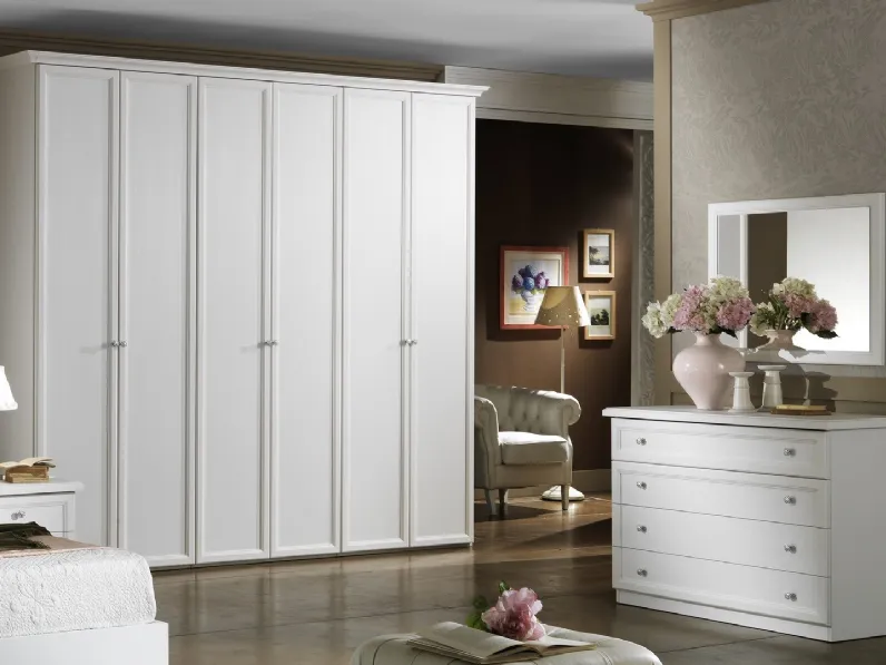 Armadio 01 con anta battente finitura Frassino Bianco di Felver