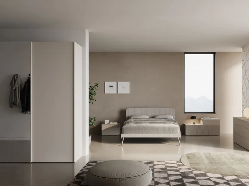 Armadio Night 58 con anta centrale a specchio di Nardi Interni