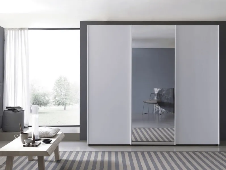 Armadio Scorrevole 02 con specchio centrale di Felver