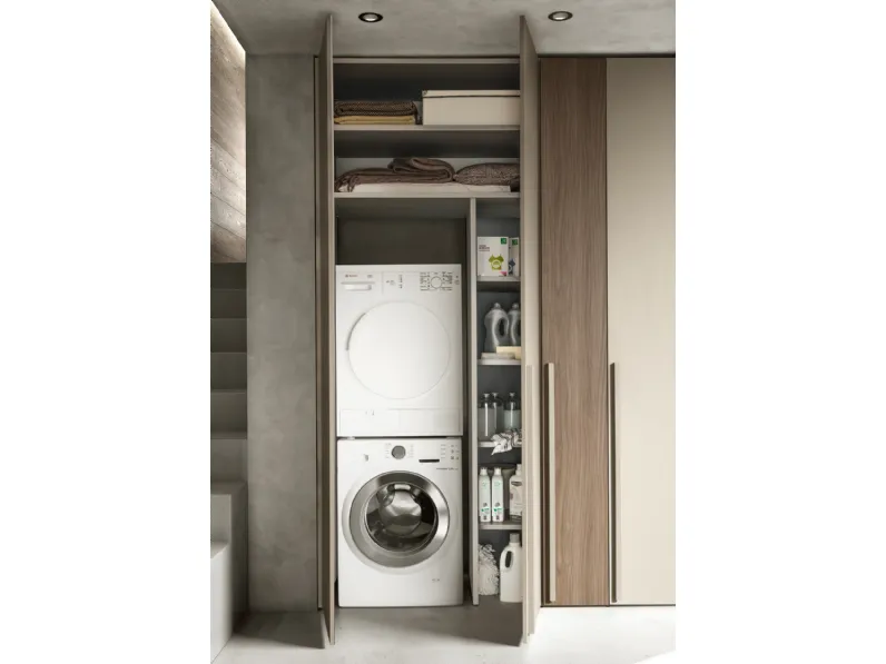 Armadio Intermezzo ad anta battente Vano Lavanderia di Adok