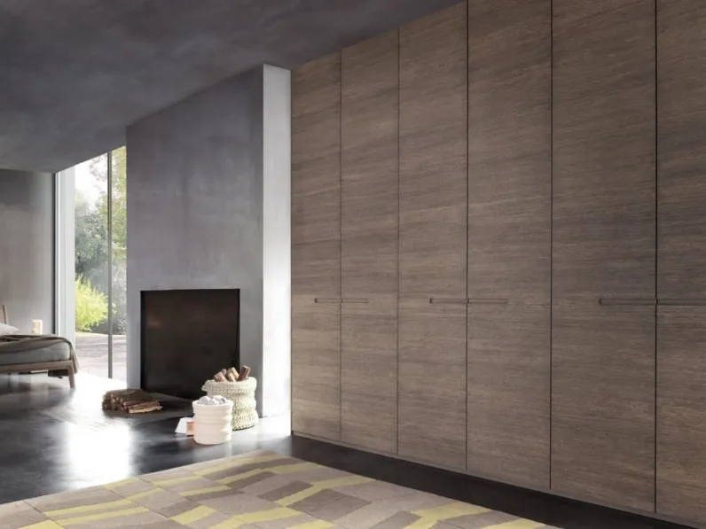 Armadio Atlantic in Rovere con ante battenti di Giellesse