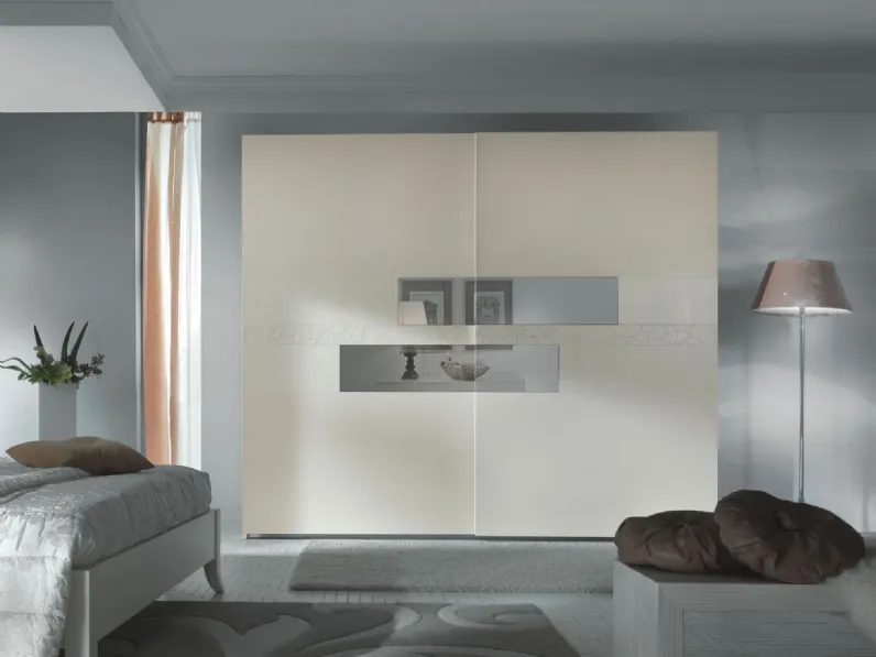 Armadio con ante scorrevoli Attiva 03 di Passione Italiana